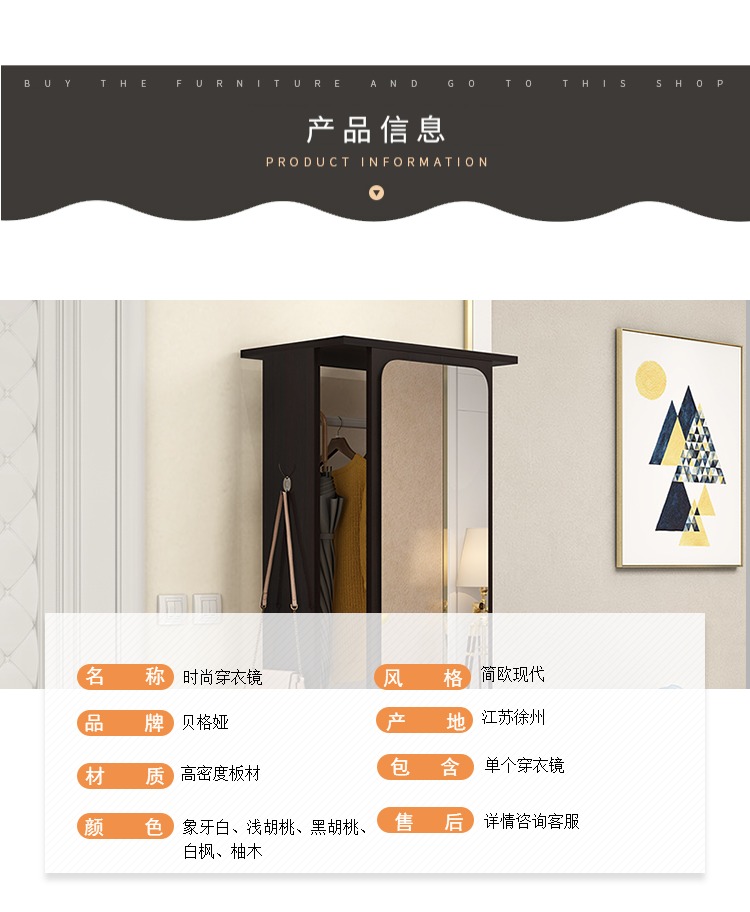 Gương đầy đủ chiều dài gương nữ sàn nhà gương đa chức năng di động phòng khách phòng ngủ lưu trữ tủ phù hợp gương - Gương kính thủy ốp tường