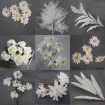 White Ensemble Wedding Emulation Floral Silk Flower Material Wedding Arrangement Flowers Fake Flowers Decoration Flowers Road Flowers Archway Floral Art