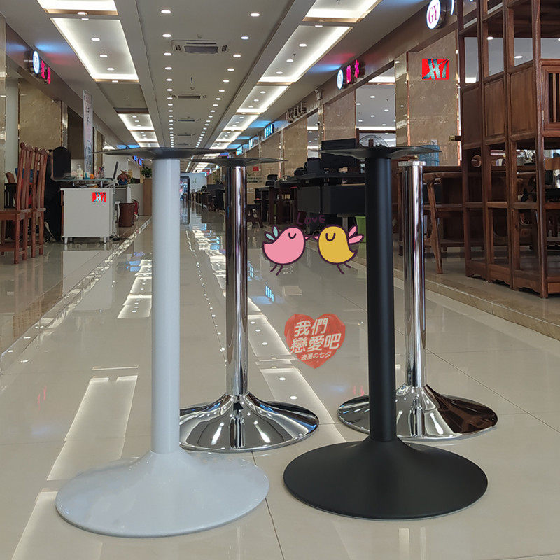 High-quality round table table frame iron art stainless steel table footed cast iron table feet bracket in negotiation table base glass round table legs