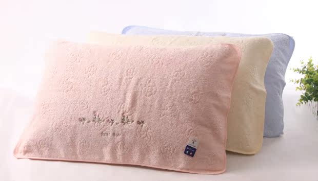 Kim, đồng bằng gối bông bao gồm một cặp tròn 4201H thêu thanh lịch - Khăn gối khăn gối