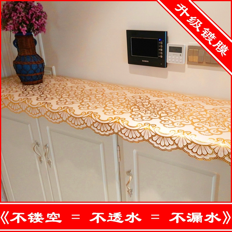 PVC chống thấm nước, chống dầu và chống bỏng tủ giày vải bìa bàn đầu giường TV quầy vải bàn cà phê ngăn kéo dài khăn trải bàn tùy chỉnh - TV