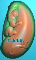 Scan wireless flower pieces Shougua Rui beast Fu Gua carved figure relief jade carved gray scale map computer engraving JDPBMP