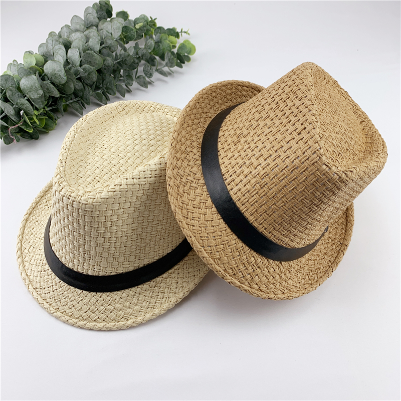 Men's And Women's Straw Hats Spring And Summer Jazz Hats Beach Hats display picture 1