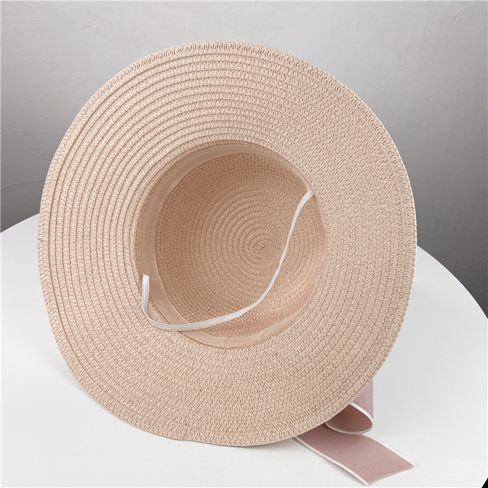 Fashion Ribbon Simple Bow Solid Color Big Brimmed Hat display picture 4