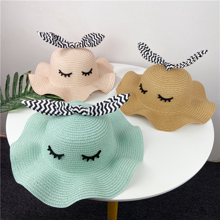 Girl'S Cute Cartoon Straw Hat display picture 6