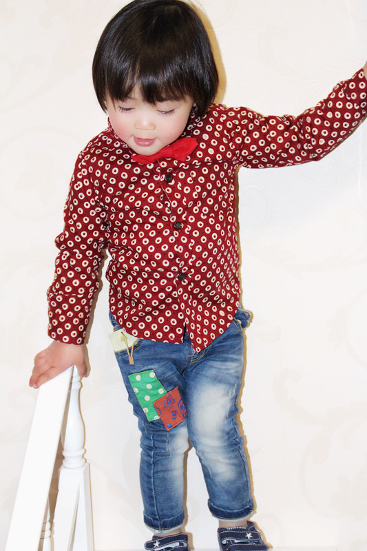 Chemise enfant à manche longue en coton - Ref 2083958 Image 28