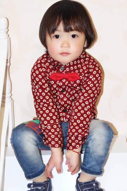Chemise enfant à manche longue en coton - Ref 2083958 Image 25
