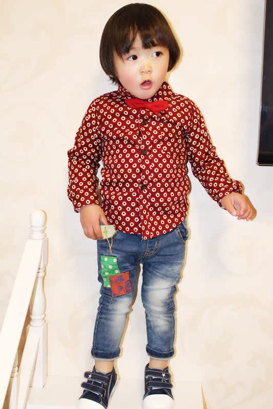 Chemise enfant à manche longue en coton - Ref 2083958 Image 29