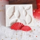 Fondant Chocolate Silicone Khuôn Trung Quốc Xiangyun Goldfish Squid Spray Tre Fushou Bánh sinh nhật Trang trí - Tự làm khuôn nướng