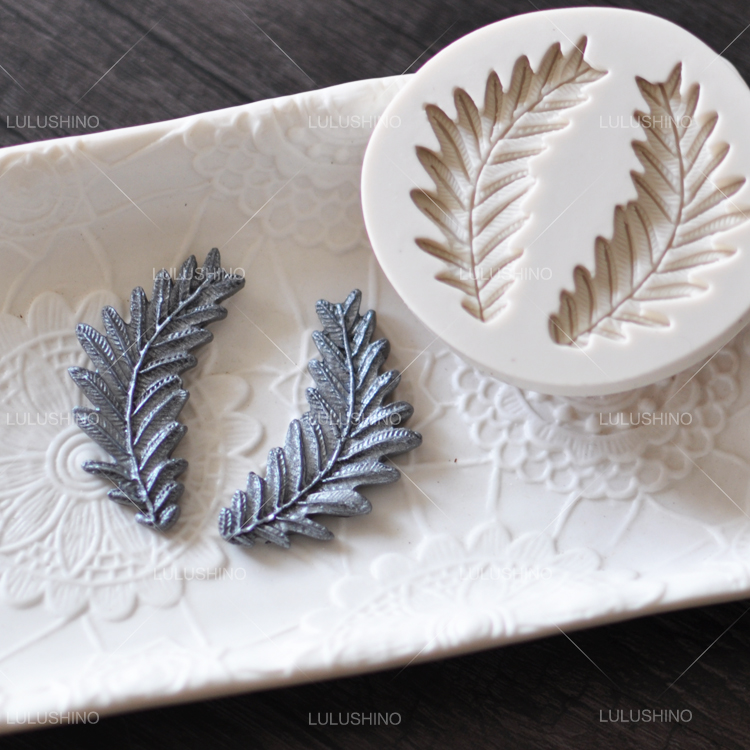 Lulushino Platinum Silicone Silicone Silicone Khuôn Olive Olive Golden Wheat Ears Giáng sinh Trang trí Lá - Tự làm khuôn nướng khuôn bánh kẹp