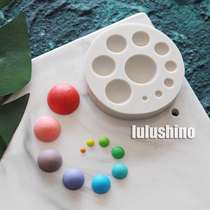 LULUSHINO sugar-turning silicone mold dry Pace modeling mold Joker semicircle ball size semicircle