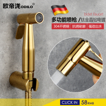 Womens toilet stainless steel toilet nozzle Companion wash ass rinse wash god body cleaner Shower nozzle Titanium