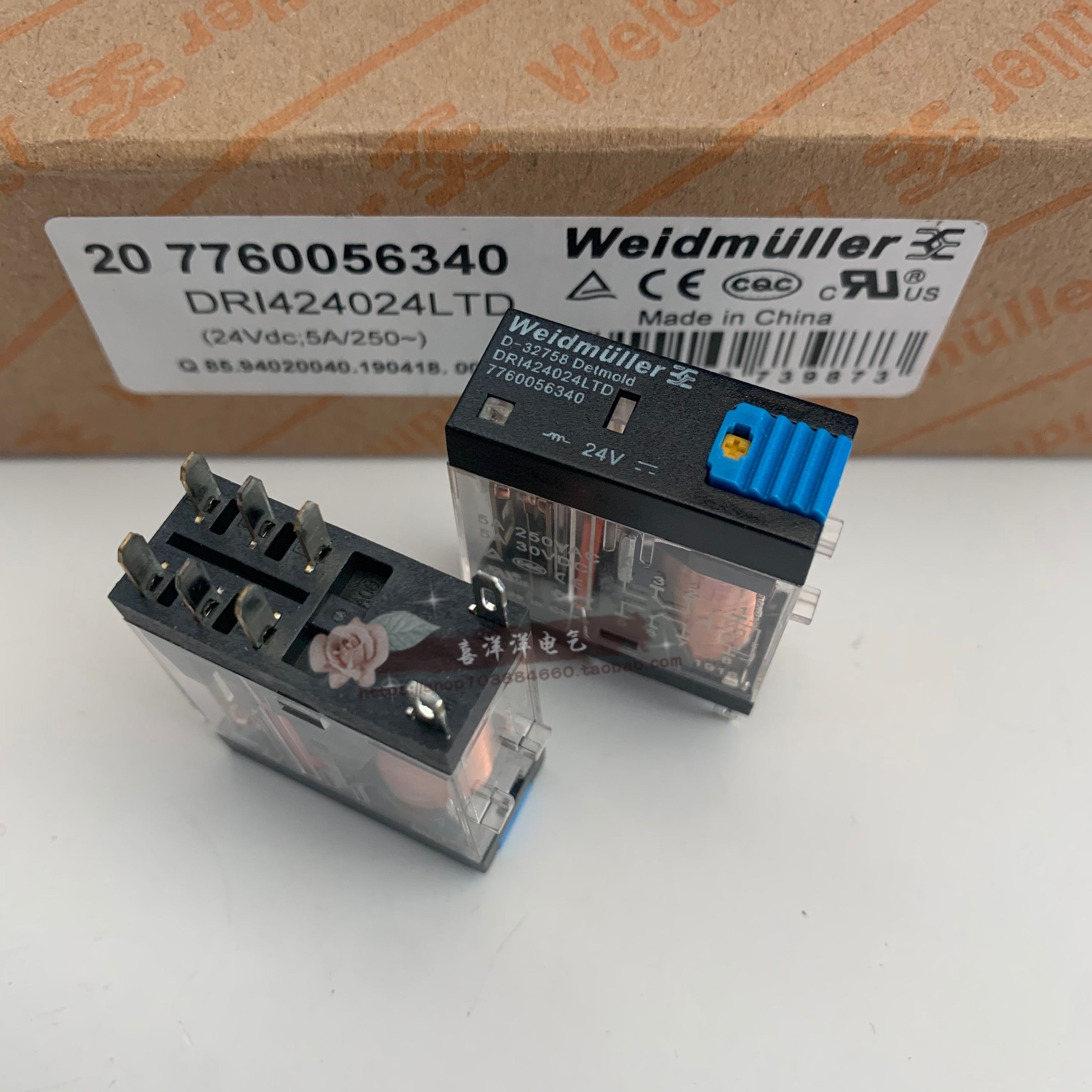 Weidmüller Relay DRI424024LTD 7760056340 DR1424024LTD 24VDC 5A