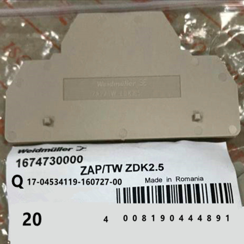 Weidmüller ZAP TW ZDK2 5 double layer terminal damper separator 1674730000