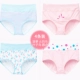 Đồ lót nữ Langsha tinh khiết cotton kháng khuẩn đáy quần cô gái giữa eo cao hông nâng bụng sexy Nhật Bản kích thước lớn thoáng khí tam giác - Tam giác