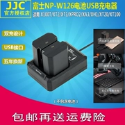 Bộ sạc pin máy ảnh JJC Fuji NP-W126 Bộ sạc pin USB Bộ sạc đôi XT30 XT20 X100F XT10 XA3 XA10 XT100 XH1 XA5 X-T2 X-T3 X-Pro2 - Phụ kiện máy ảnh kỹ thuật số