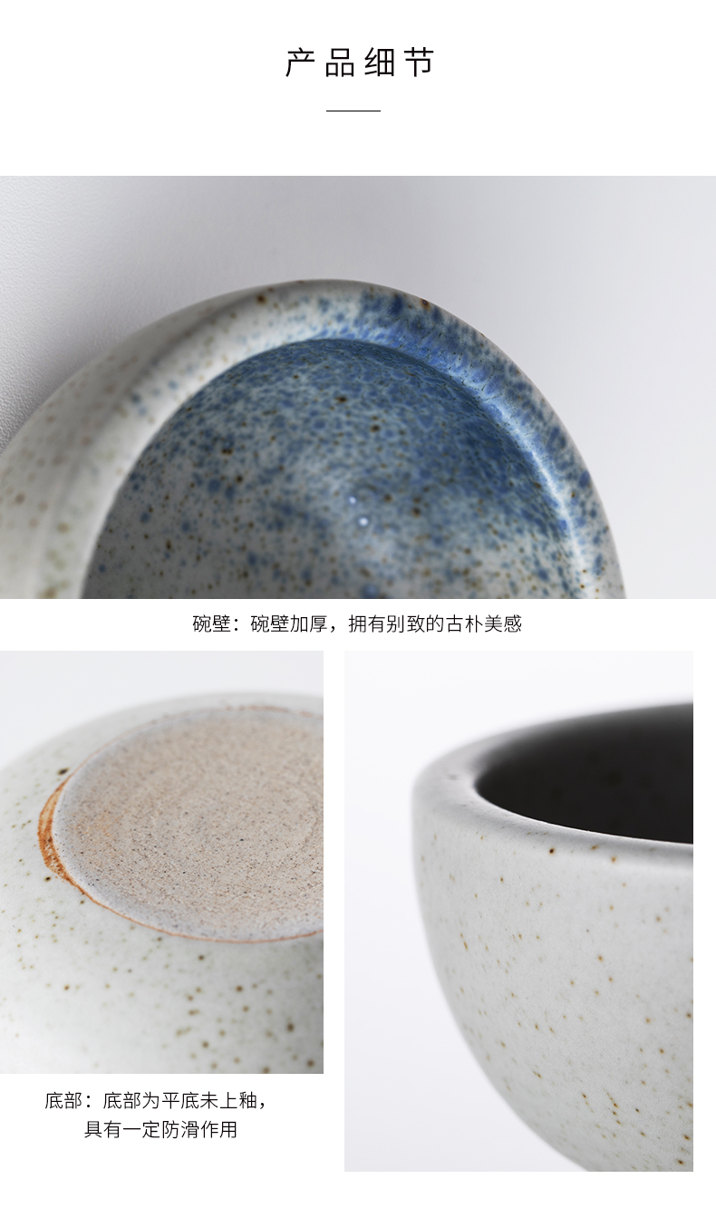 The cream - colored And add some household northern wind bowls of rice bowls bowl body ceramic bowl creative restore ancient ways small bowl of salad bowl