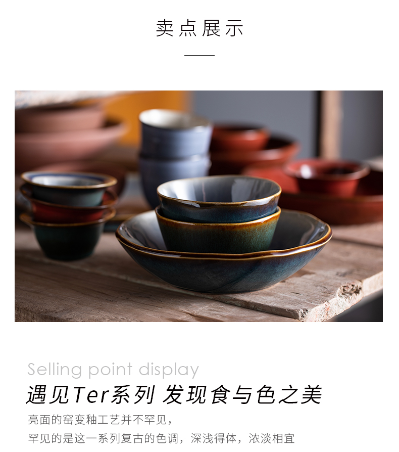 Eat ter European porcelain bowl creative household light dishes dish contracted move rice bowls key-2 luxury ceramic tableware