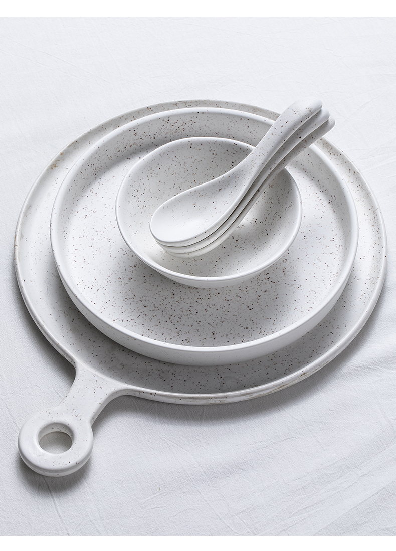And ling series tableware suit ceramic dish dish dish household jobs bowl of fruit bowl dishes suit