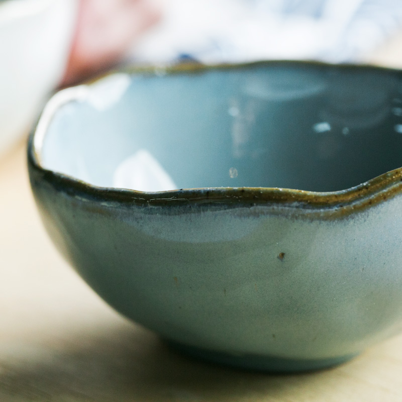 Eat papaya European - style abnormity irregular small bowl of rice bowls creative rainbow such as use of household ceramic bowl