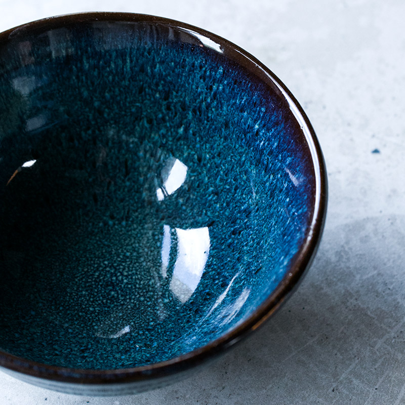 And HD peacock grain high creative ceramic bowl rainbow such as bowl with a single rice bowls bowl move Japanese dishes