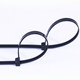 ສາຍມັດສາຍ nylon ມາດຕະຖານແຫ່ງຊາດ buckle plastic black tie 4*1504*2005*3005*250