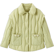 (Yunduo Series) PEACEBIRD Childrens Clothing Girls Lightweight Down Jacket Chinese Style Plate Button 2023 New Style Western Style