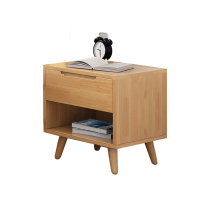 Stable and proper wood bedside cabinet Nordic Japanese locker