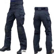 The French Army released the French Gendarmerie Anti-Terrorism Special Service Team GIGN combat training dark blue fire-retardant tactical pants