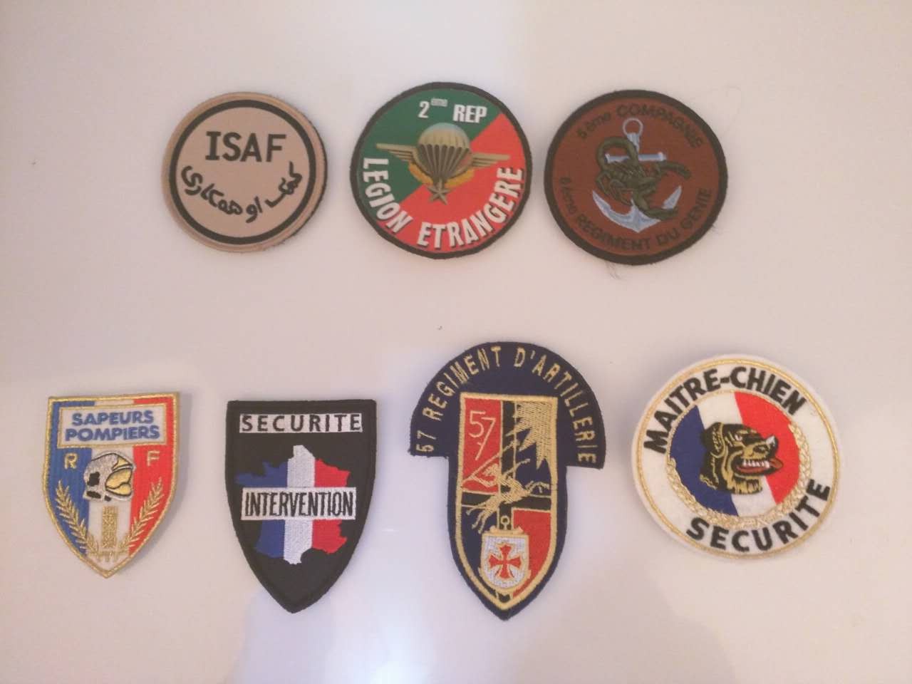 French Foreign Corps Army Corps Brast Arm Ranks Magic Paste FELIN F2 Camouflage Clothes used
