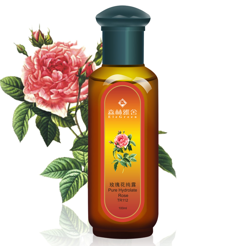 森林雅舍玫瑰花纯露100ml补水保湿玫瑰精油爽肤水天然纯露花水