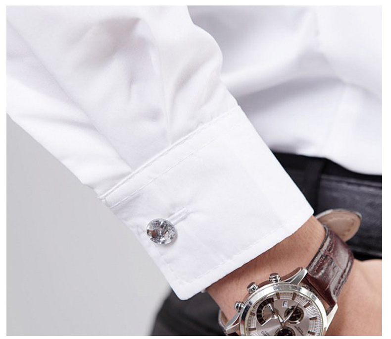 Của nam giới hiệu suất dress shirt sân khấu điệp khúc nam dài tay áo trắng slim áo phù rể bow tie áo sơ mi nam