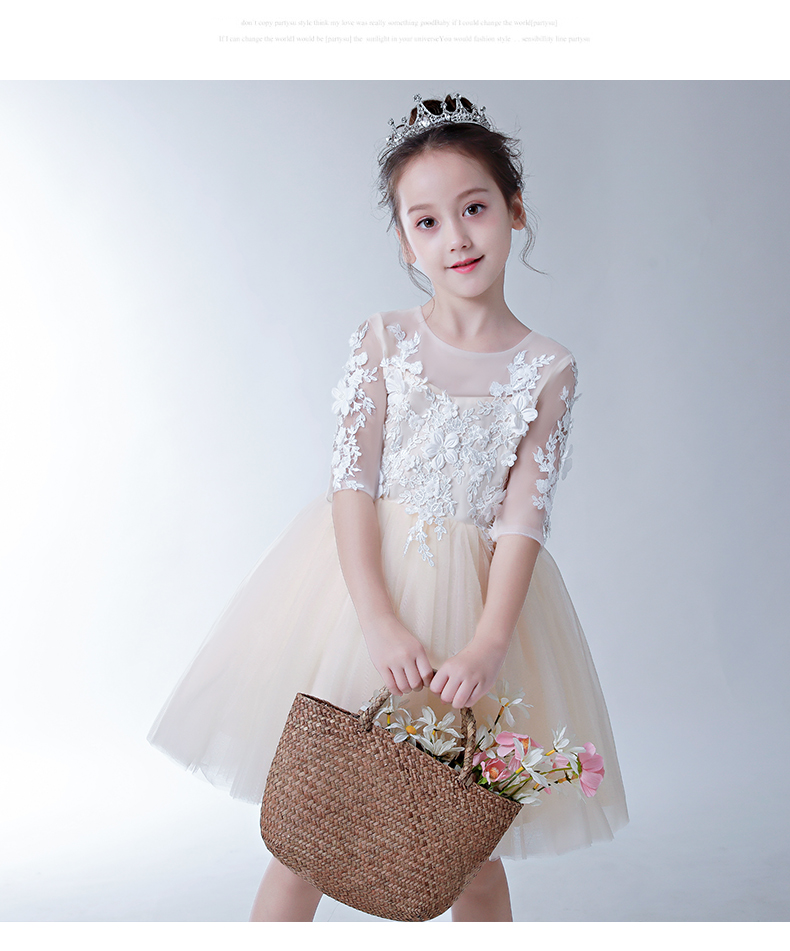 Váy dạ hội cho trẻ em, váy sinh nhật công chúa, trang phục piano cho bé gái, chủ nhà, chương trình, fluffy, cô gái hoa, váy cưới shop đồ trẻ em