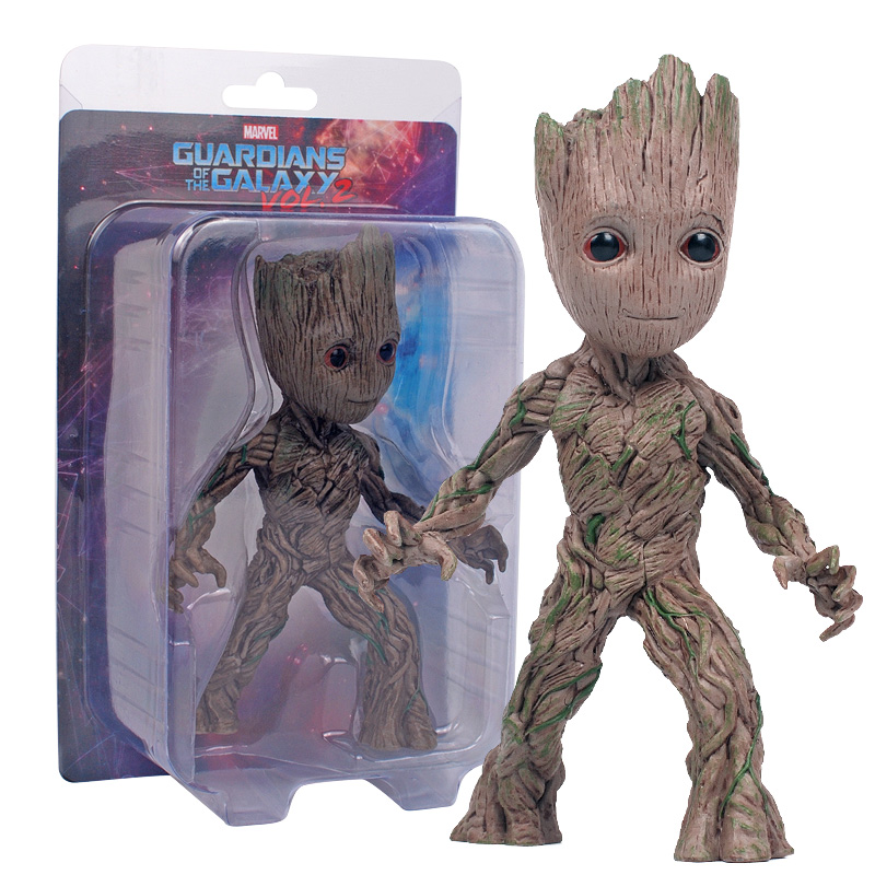 Tree personality Lute plastic model Groot doll PVC ornaments Guardians of the Galaxy 2 model peripheral card