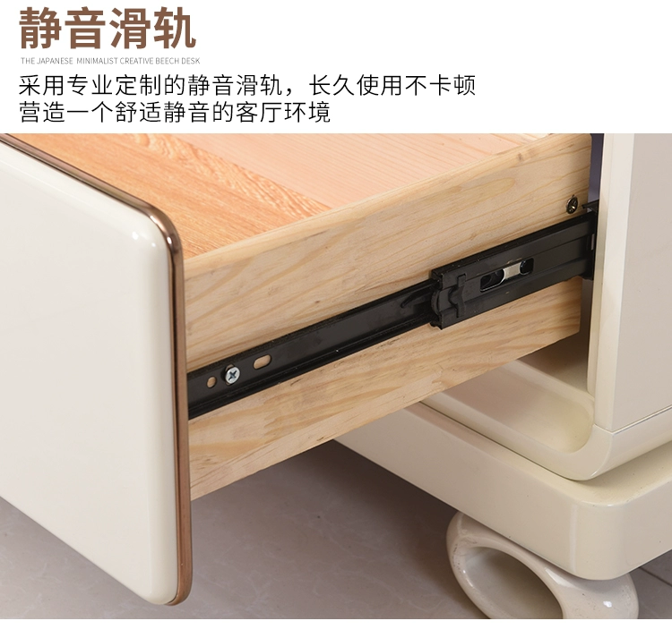 Nội thất phòng khách hiện đại Sơn piano bàn cà phê thủy tinh trắng Căn hộ nhỏ đơn giản Tủ tivi Bàn cà phê Ưu đãi đặc biệt - Bộ đồ nội thất nội thất hiện đại