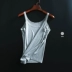 Lụa mềm mượt ~ Nhật Bản cho lụa hữu cơ ren ren áo yếm gợi cảm hoang dã mềm mại áo thun lót nam đẹp 2021 Áo vest