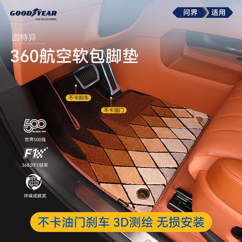 Goodyear 360 Aviation Soft Package Full Coverage Car Floor Mats Suitable for Wuling M9 M8 M7 M6 M5 Carpets