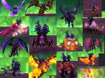 World of Warcraft Account Area 1 Warrior 8T3 set of fearless double Gold Challenge Beetle King War Bear 2W4 Achievements