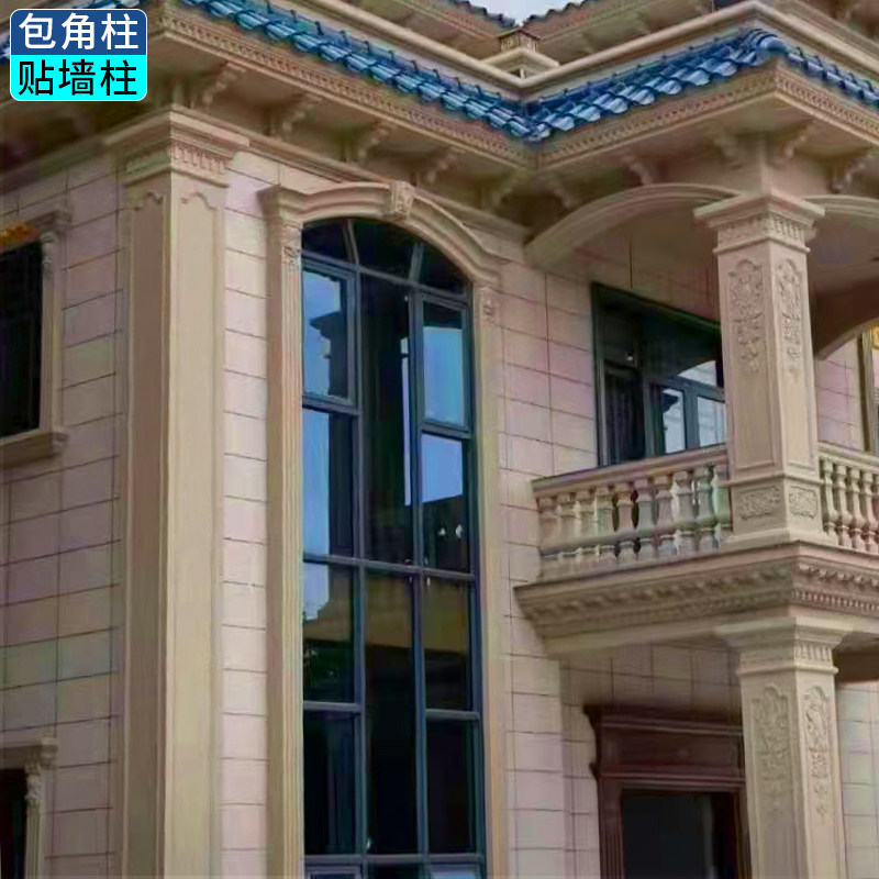 Frame Wrap corner Corner Dies Roman column with pier stickup wall square column model European-style Villa Pillar Piers Climbing Wall Cement Pillar