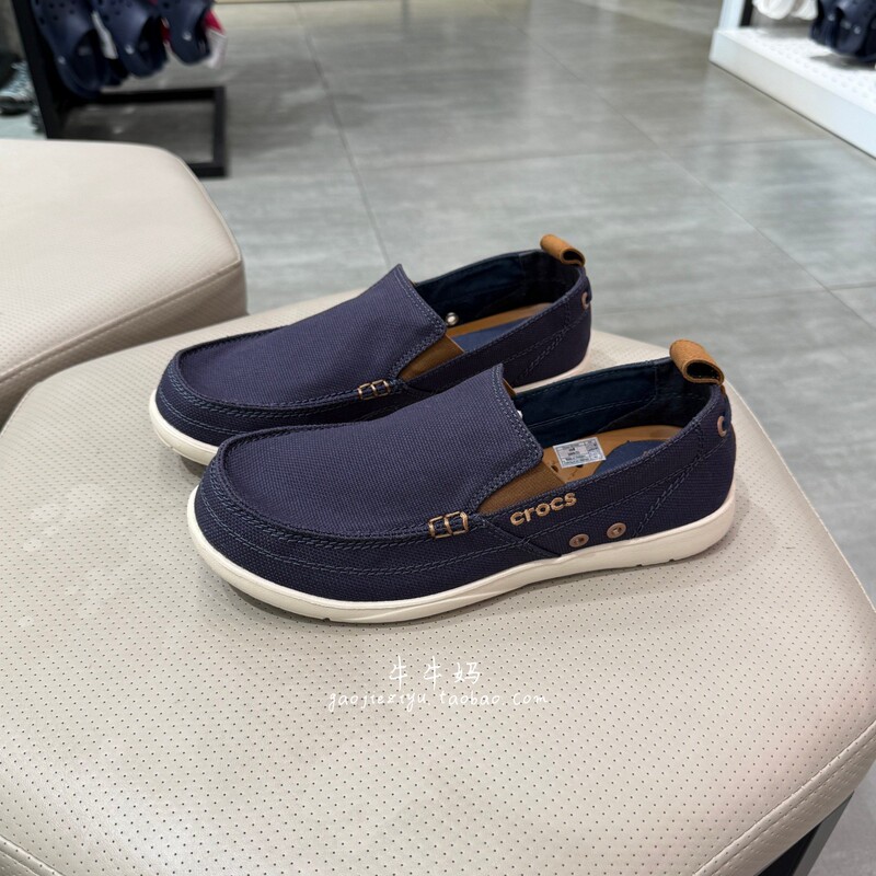 Crocs Genuine New Canvas Shoes Loafers Slip-On Men's Casual Shoes 207635