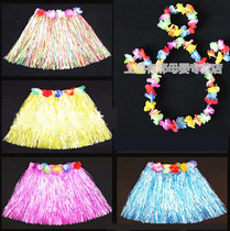 Hula dance childrens performance costume skirt costume girl garland adult female 40cm Hawaiian hula costume