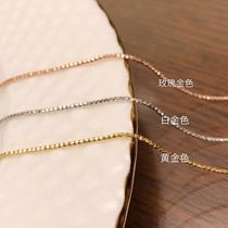 Italy imported 18K Golden Rose Golden White Gold texture Joker chain 43cm sparkling