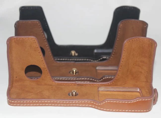 Applicable Fuji X-PRO3 base camera leather jacket base protection half cover XPRO3 handle can be detached battery cover