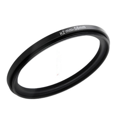 Single eye camera filter adapter metal ring polarizer 82-58mm adapter ring