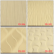 Embossed board Embossed board Wave board Decorative board Wood pulp embossed background wall decorative board is only three-dimensional