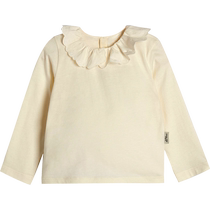 New Jiangnan Buyi baby long-sleeved lace collar T-shirt solid color 24 autumn girls jnbybyjnbyYO7111080