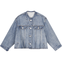 New Jiangnan bu clothes boy dress denim jacket A character jacket 24 spring girl jnbybyjnby1O2610390