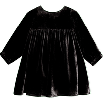 Jiangnan Buyi Baby] Autumn velvet dress glossy texture girl baby jnbybyjnby