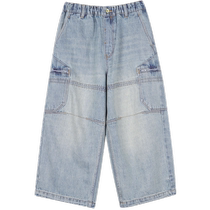 New Jiangnan Buyi childrens clothing casual denim trousers 24 autumn for boys and girls jnbybyjnby1O8E10770