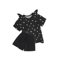 Suit] Jiangnan Buyi childrens clothing summer polka dot T-shirt pants two-piece set for girls and children jnbybyjnby